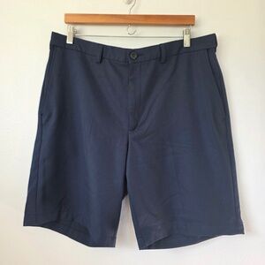 Haggar Men's Navy Blue Cool 18 Pro Shorts - 38